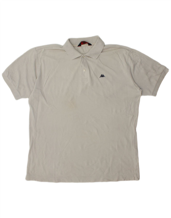 Męska koszulka polo Kappa XL, beżowa, bawełniana