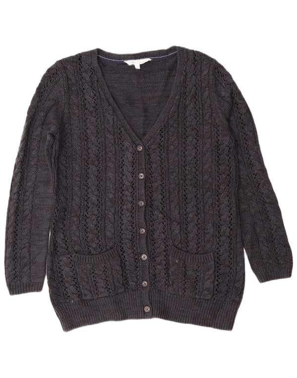 Sweter damski Fat Face UK 14, duży, granatowy, kaszmirowy, klasyczny