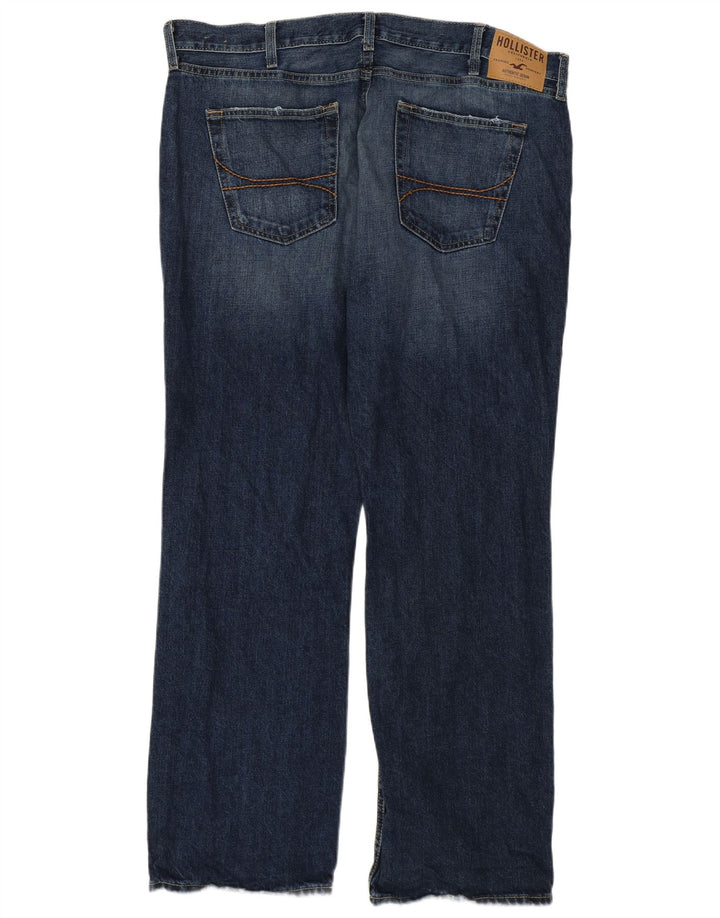 Męskie jeansy Bootcut Hollister W38 L30, granatowe, bawełniane