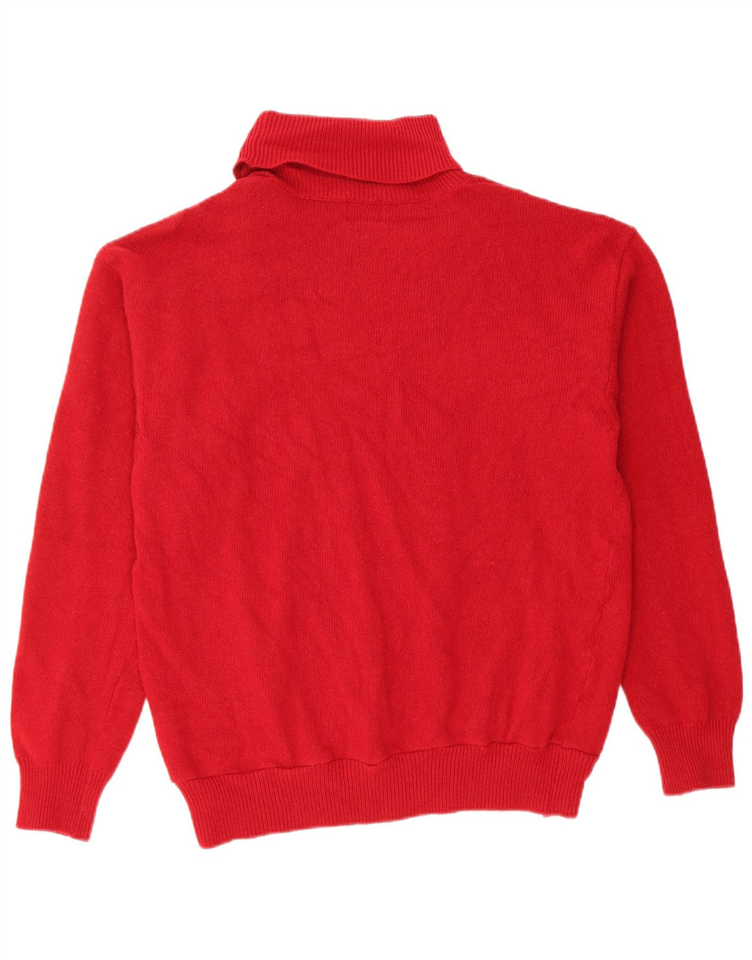 Damski sweter z golfem Trussardi UK 12, średni czerwony