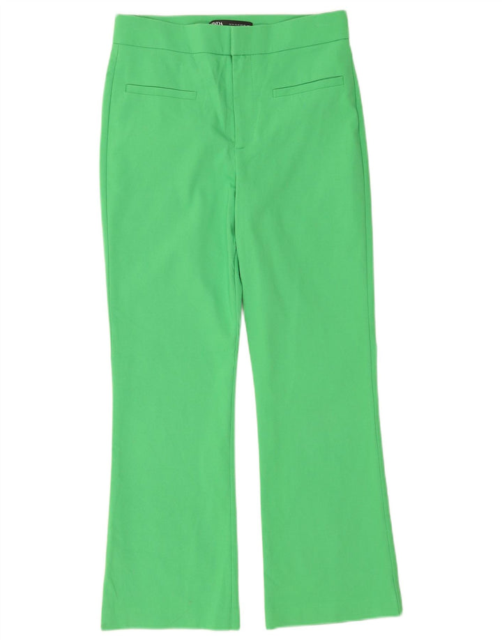 Spodnie damskie Zara Bootcut, średnie W28 L25, zielone