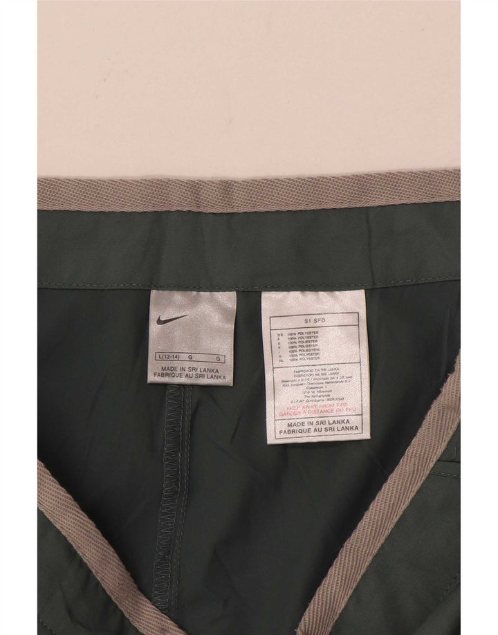 Damskie spodenki sportowe Nike US 12/14, duże, zielone, poliestrowe