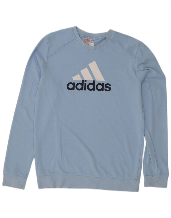 Adidas Chłopięca bluza z grafiką, 15-16 lat, niebieska bawełna