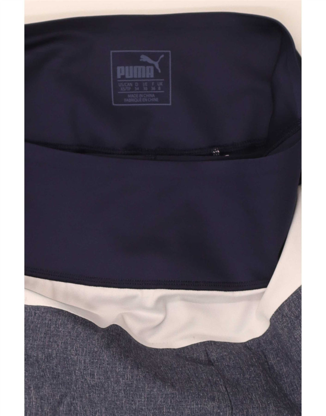 Puma Damska Skort UK 8 Mały Niebieski Poliester Sportowy z blokami kolorów