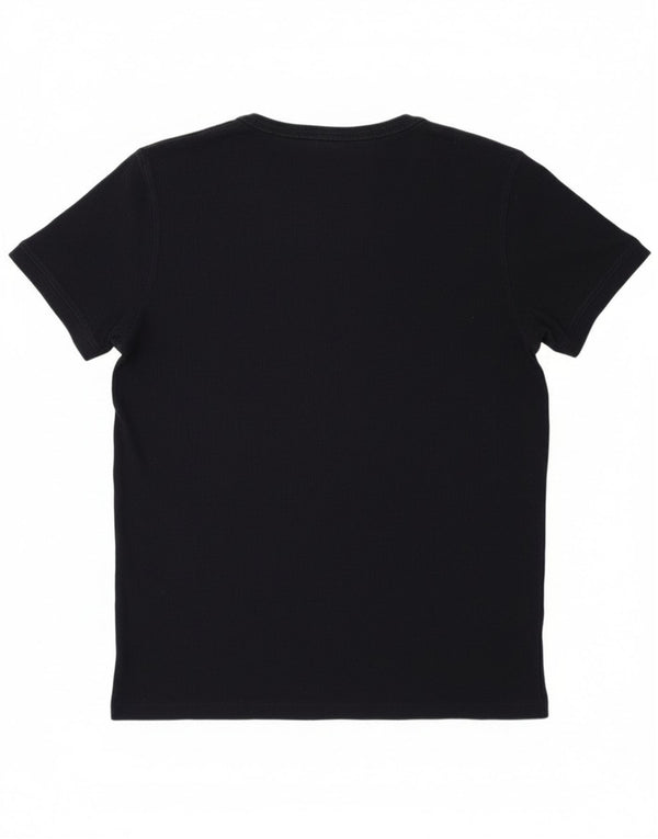 T-shirt damski Massimo Dutti Top UK 14, duży, granatowy, bawełniany