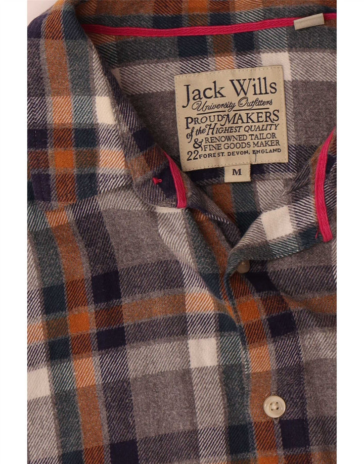 Koszula flanelowa męska Jack Wills, średnia, wielokolorowa, bawełniana w kratę