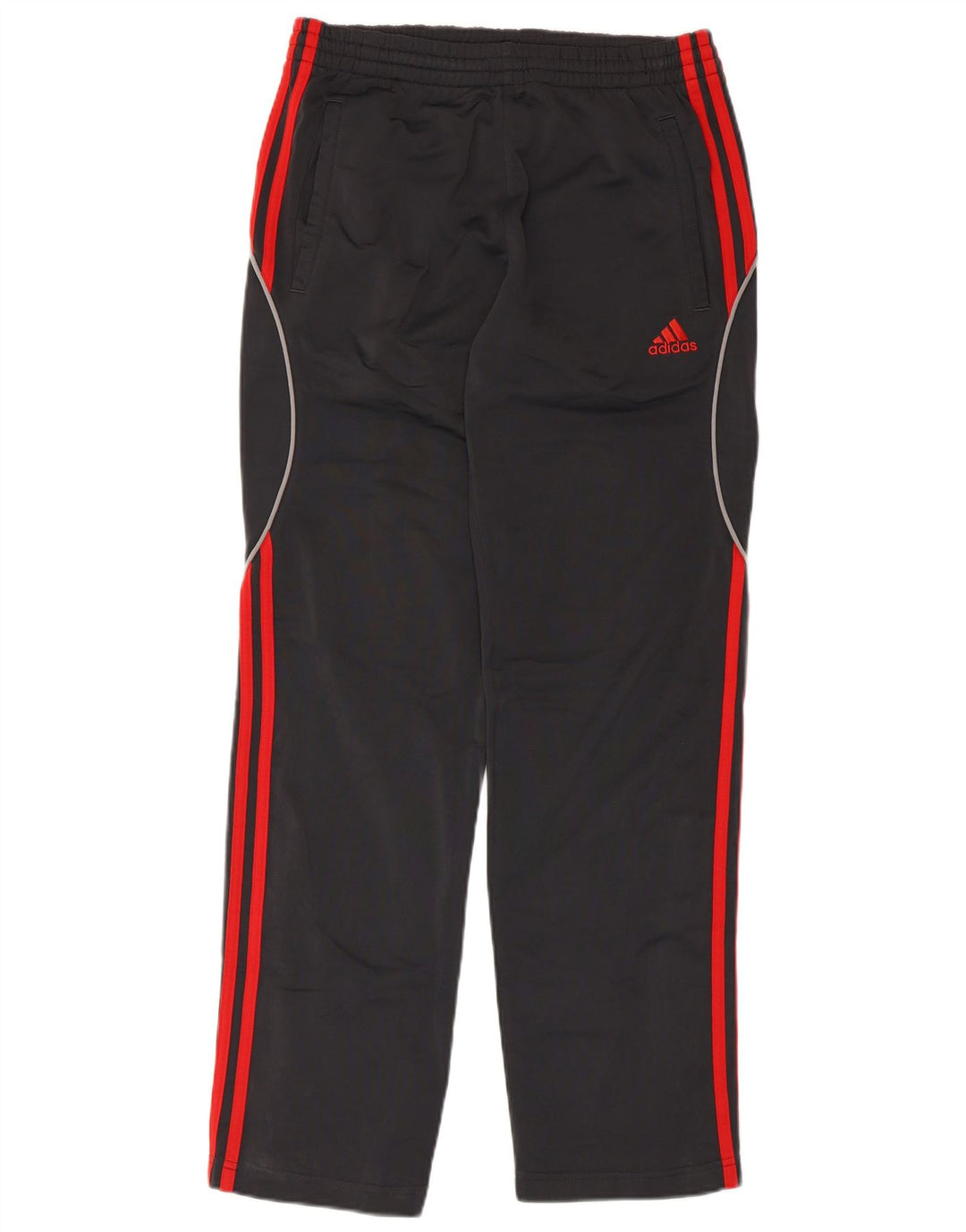 Męskie spodnie dresowe Adidas UK 34/36, mały, szary poliester