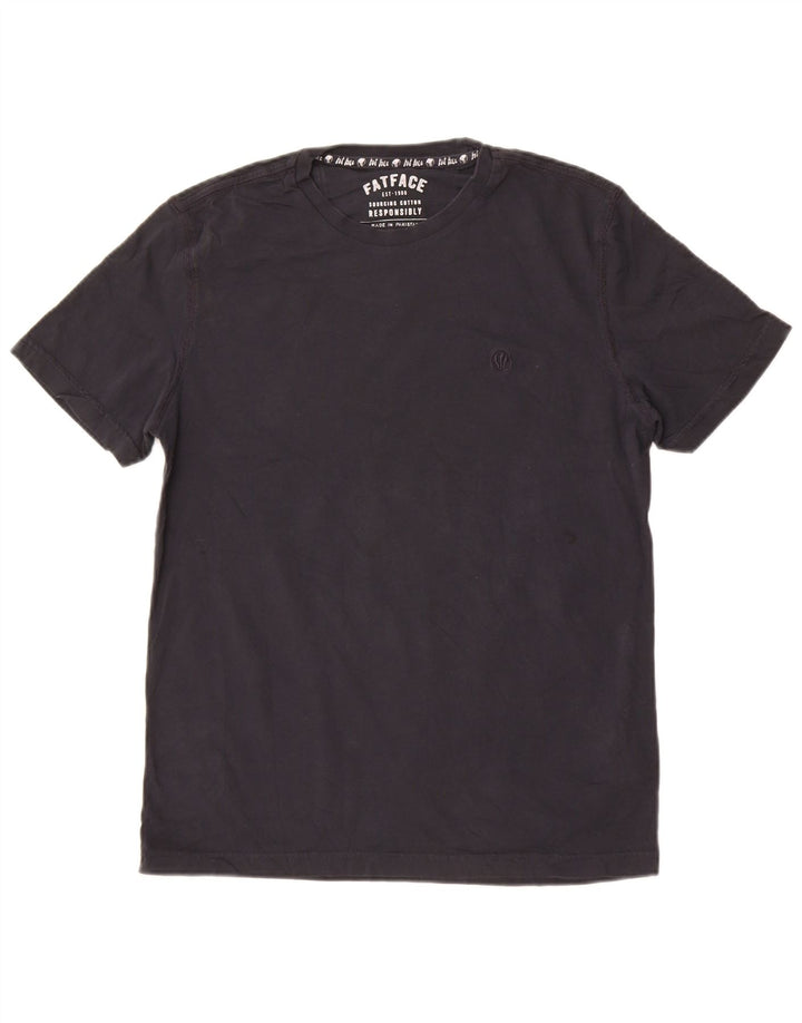 T-shirt męski Fat Face, średni czarny, bawełniany