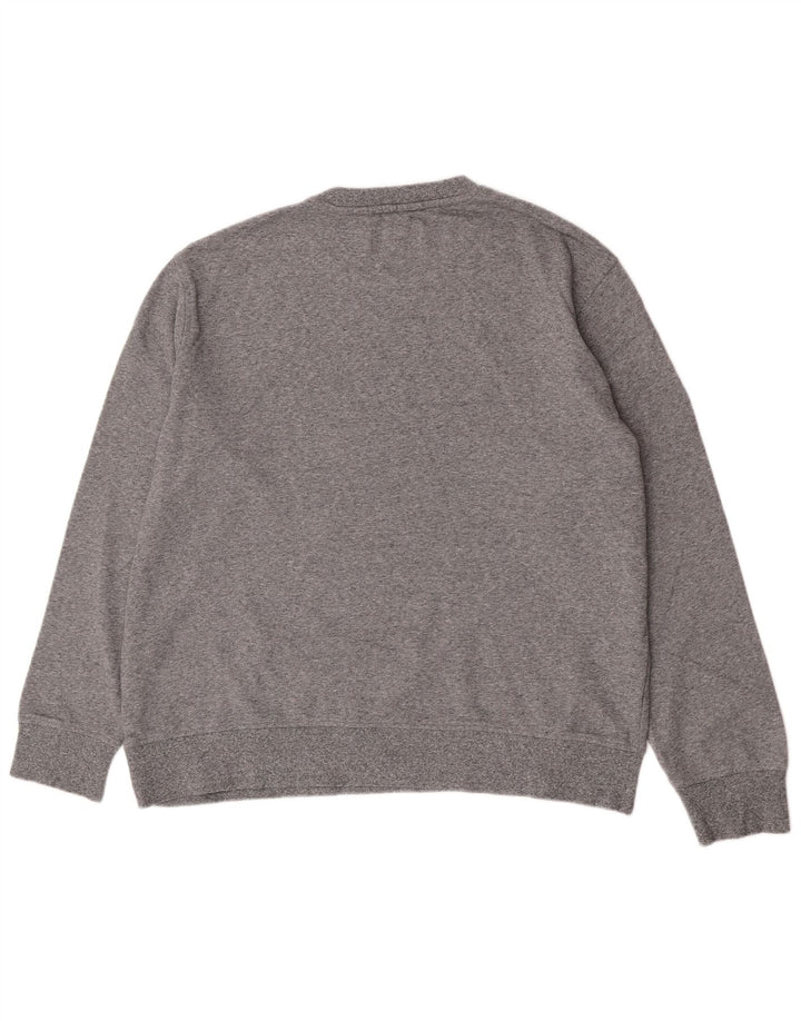 Marks & Spencer Męski sweter bluzowy 2XL Szary, nakrapiany, bawełniany