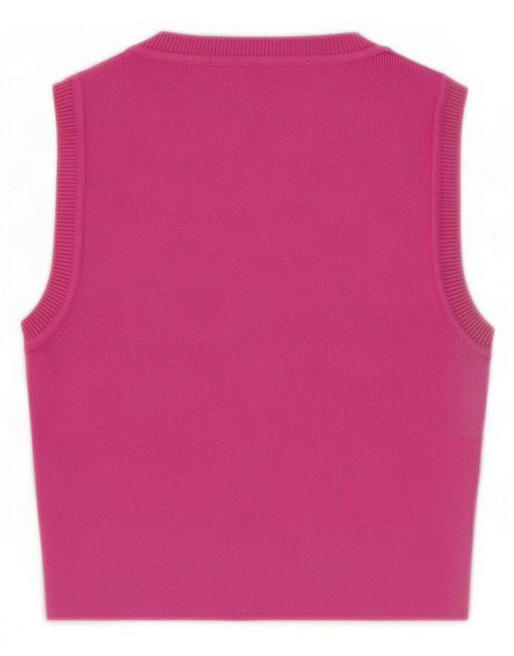 Zara Womens Vest Top UK 10 Small Pink