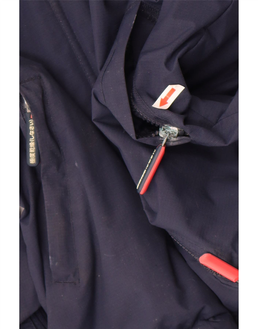 Damska kurtka wiatrówka Superdry Graphic UK 10, mała, granatowa