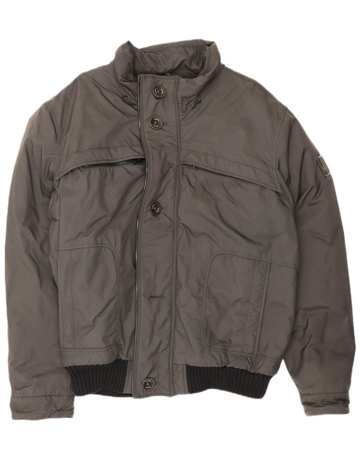 Męska kurtka bomberka Refrigiwear UK 44 2XL Szary nylon z blokami kolorów