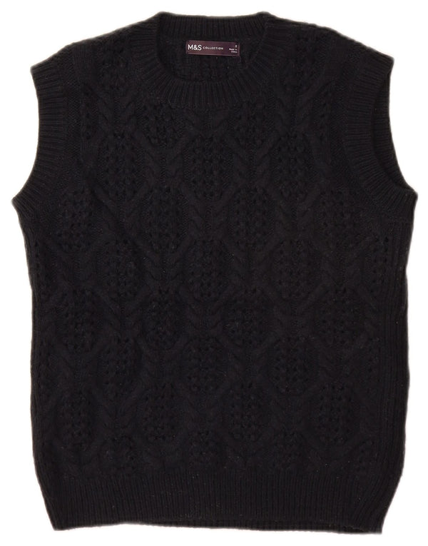 Tank top damski MARKS & SPENCER UK 10, mały, granatowy, akrylowy