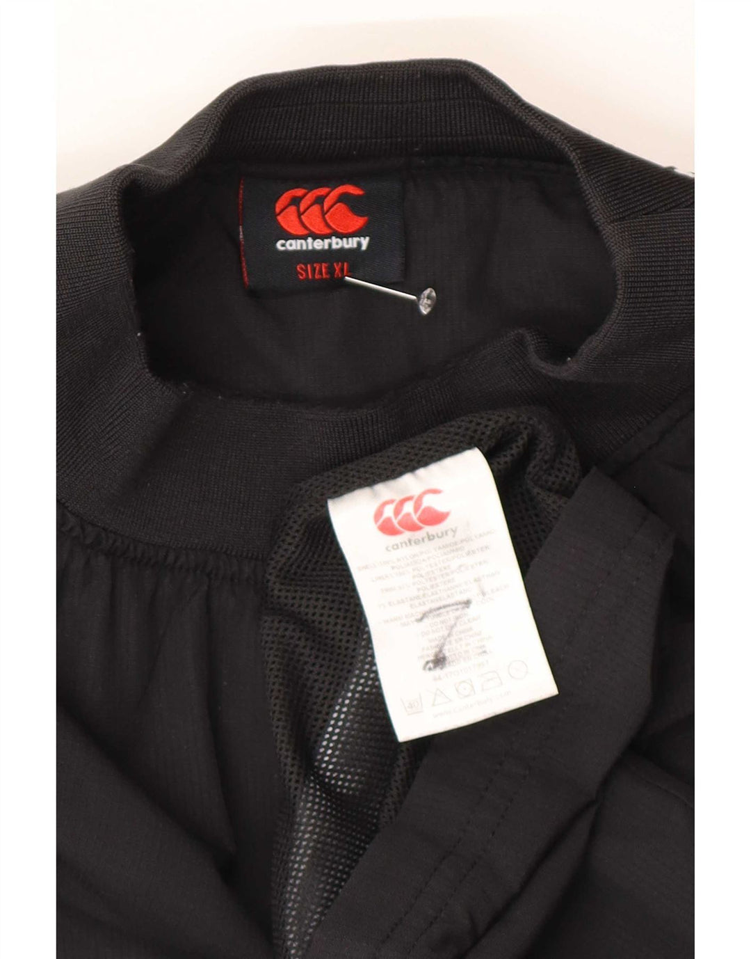 Męski sweter dresowy Canterbury XL z czarnego nylonu