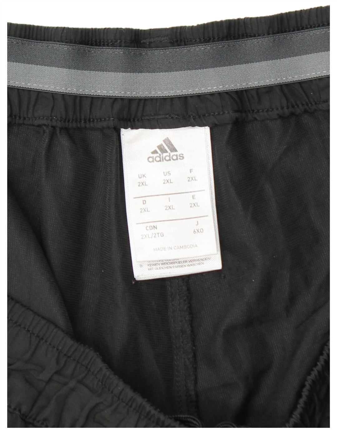 Męskie spodenki sportowe Adidas 2XL Czarny poliester