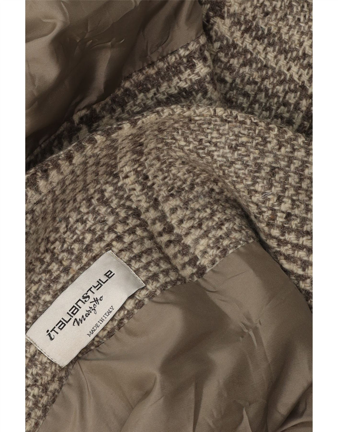 Vintage damski płaszcz oversize UK 16 w dużą szarą kratkę