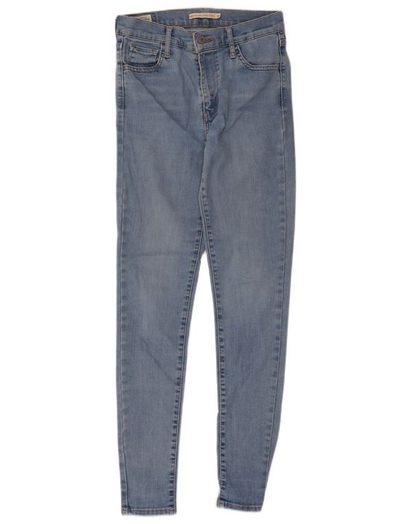 Damskie jeansy Levi's 720 z wysokim stanem, bardzo obcisłe W26 L30, niebieska bawełna