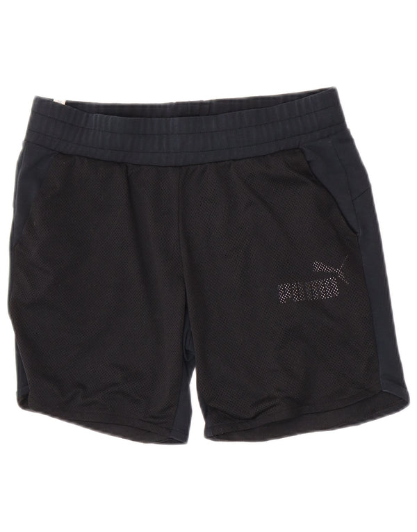 Damskie spodenki sportowe Puma UK 12 Średni granatowy poliester z blokami kolorów