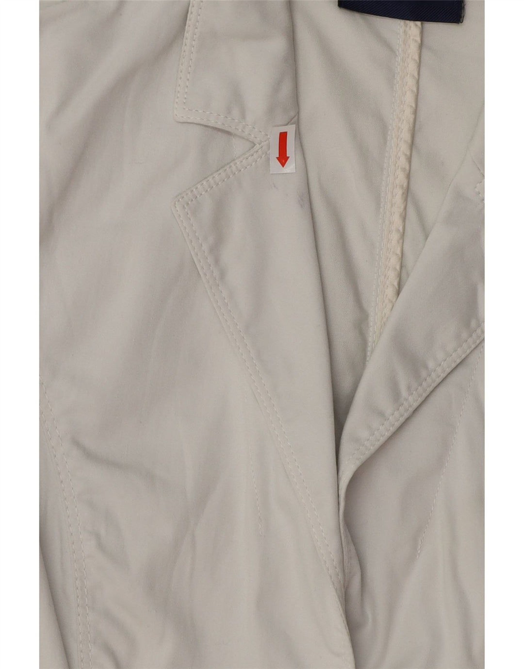 Damska marynarka TRUSSARDI zapinana na 3 guziki IT 40, mała, biała, bawełniana