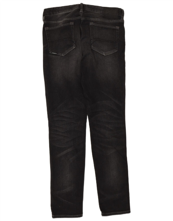 Męskie jeansy Superdry W34 L34, czarne, bawełniane