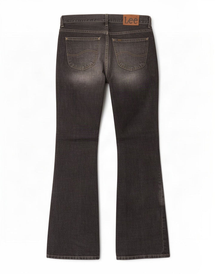 Damskie jeansy Lee Denver Bootcut W32 L36, czarne, bawełniane
