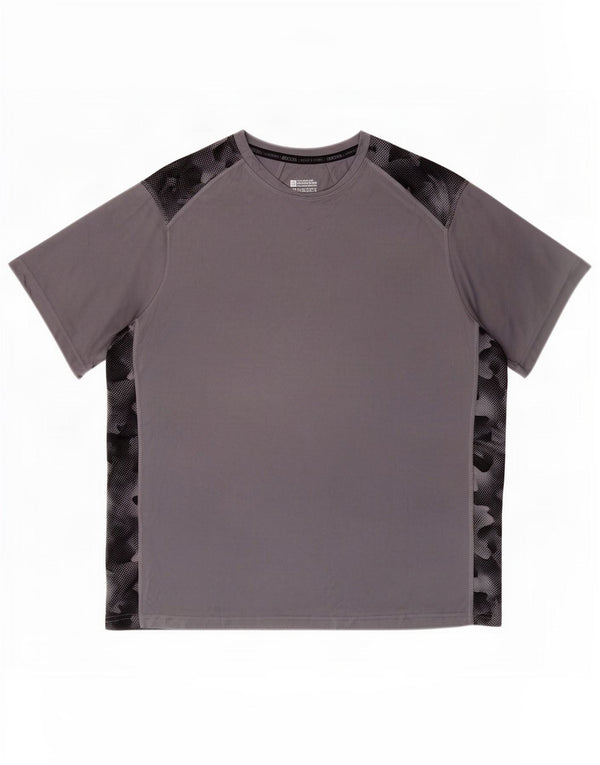 T-shirt męski Mountain Warehouse, 2XL, szary, kamuflaż, poliester