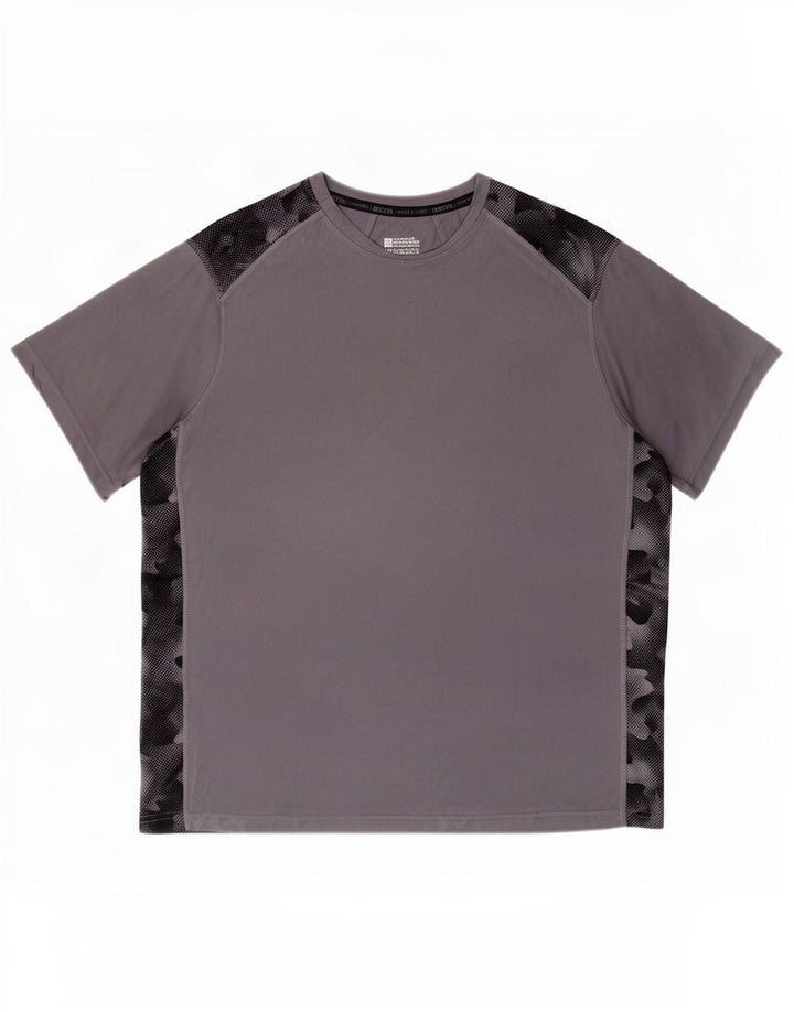 T-shirt męski Mountain Warehouse, 2XL, szary, kamuflaż, poliester