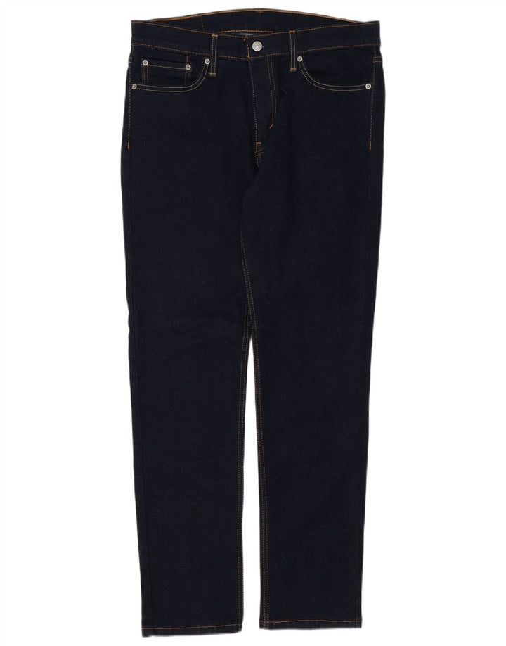 Męskie jeansy Levi's 511 Slim W33 L32 Granatowa bawełna