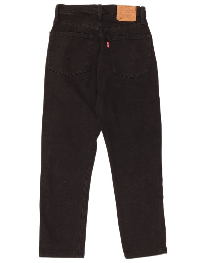 Damskie jeansy Levi's 501 Straight W24 L24 Czarne