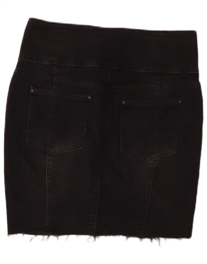 Damska mini spódniczka dżinsowa Zara EU 40 Medium W30 Czarna bawełna