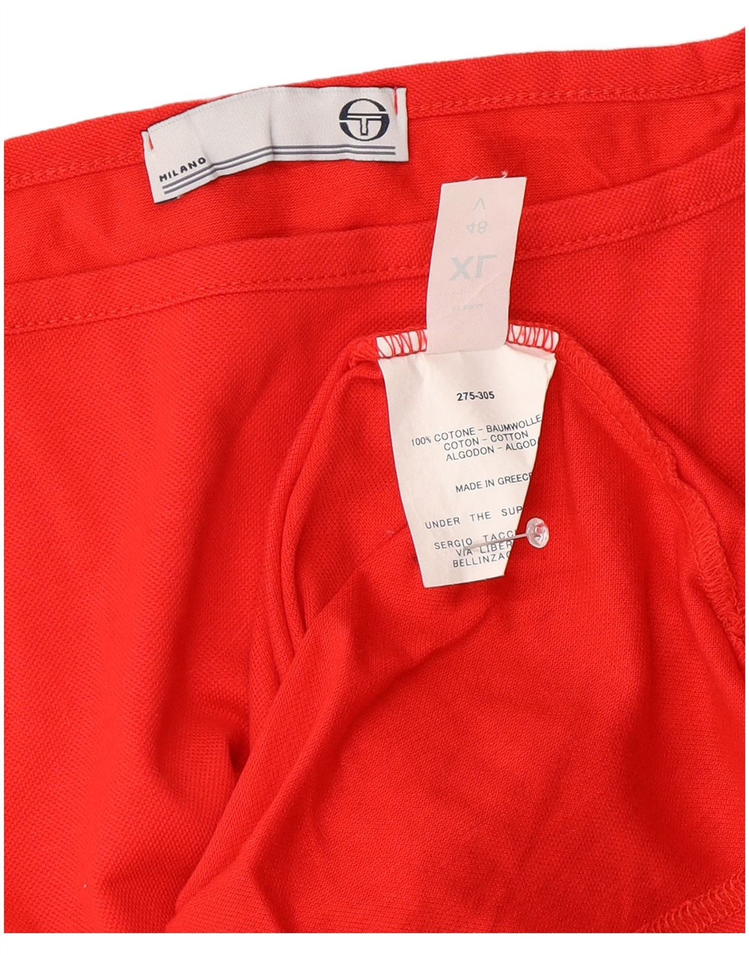 Damska kamizelka Sergio Tacchini UK 18 XL, czerwona bawełna