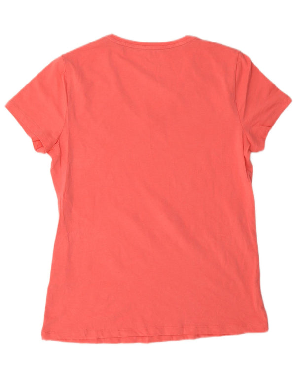 T-shirt damski Nautica Top UK 14 Średni różowy bawełniany