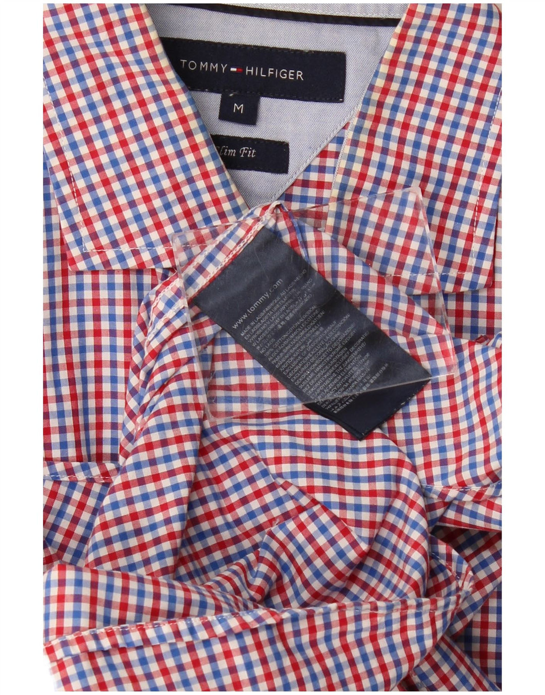 Koszula męska Tommy Hilfiger o dopasowanym kroju, średnia, wielokolorowa bawełniana kratka