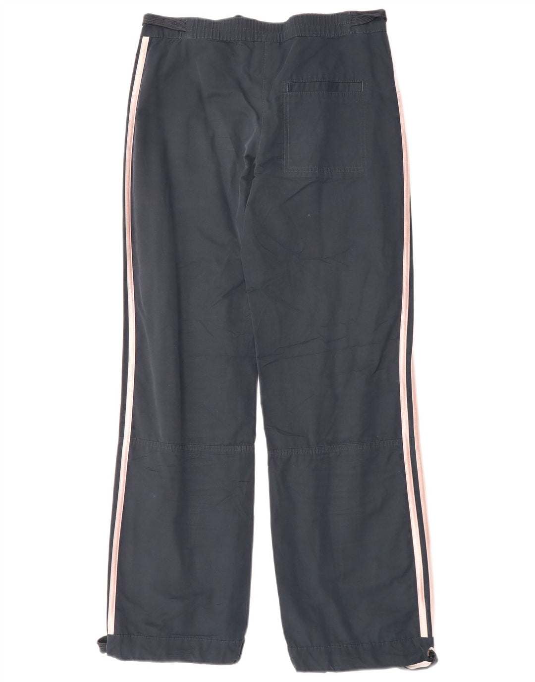 Spodnie damskie Adidas Straight Casual UK 8 Small W30 L30 Granatowa bawełna