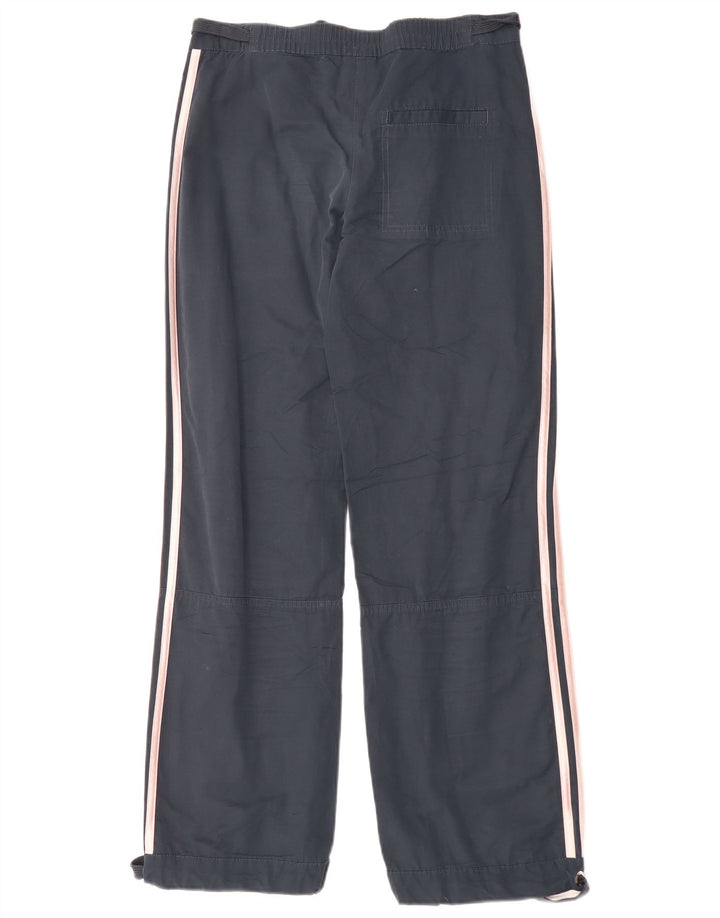 Spodnie damskie Adidas Straight Casual UK 8 Small W30 L30 Granatowa bawełna