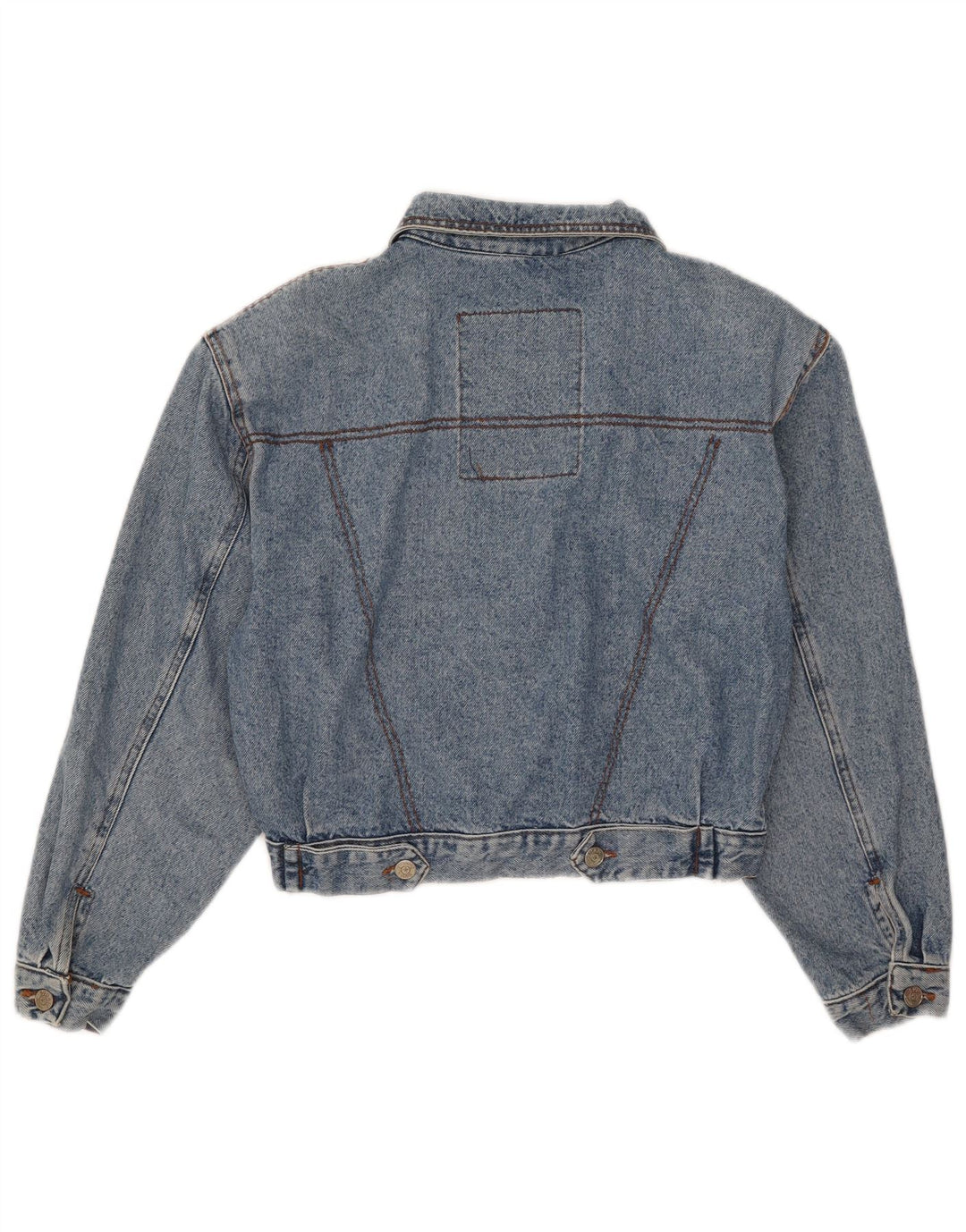 Damska kurtka dżinsowa Squaw Crop Oversize UK 10 Small, niebieska bawełna