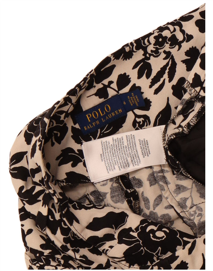 Damskie spodnie haremowe z wysokim stanem Ralph Lauren US 6 Medium W30 L26 Off White