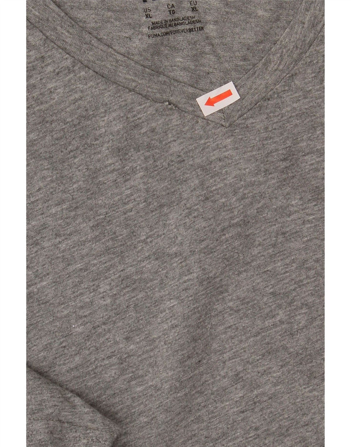 PUMA Mens T-Shirt Top XL Grey Vintage Puma and Second-Hand Puma from Messina Hembry 