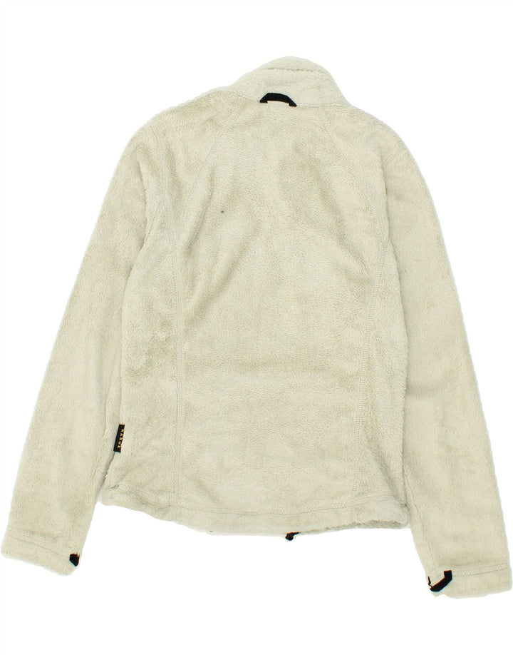 JACK WOLFSKIN Womens Fleece Jacket UK 8 Small Beige Polyester Vintage Jack Wolfskin and Second-Hand Jack Wolfskin from Messina Hembry 