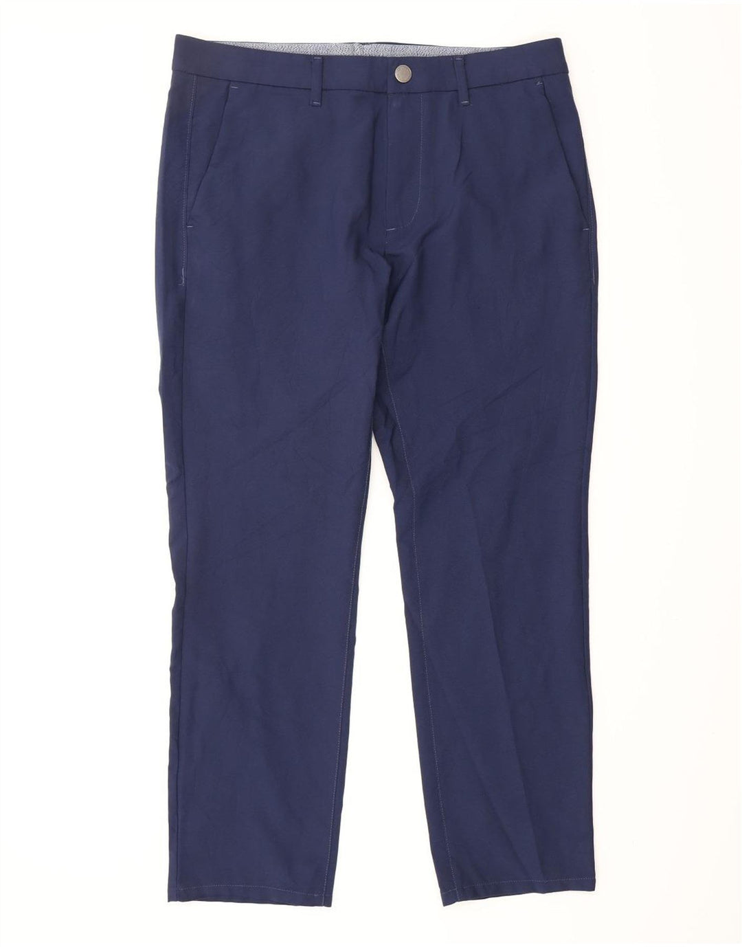 Męskie spodnie chino typu slim fit BONOBOS W32 L28 granatowy poliester