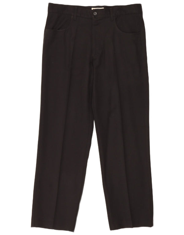 Męskie proste spodnie na co dzień Armani IT 50 Large W35 L31 Black