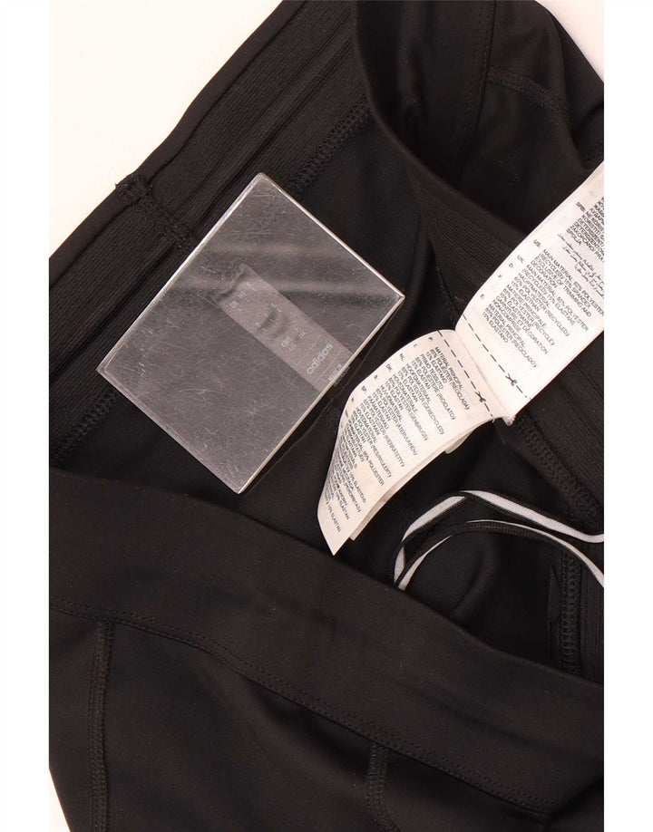 Męskie spodnie dresowe Adidas Slim, duże, czarne, poliestrowe