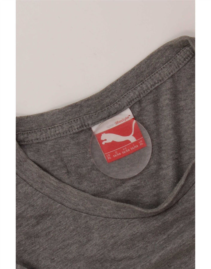 Męska koszulka z grafiką Puma XL, szara
