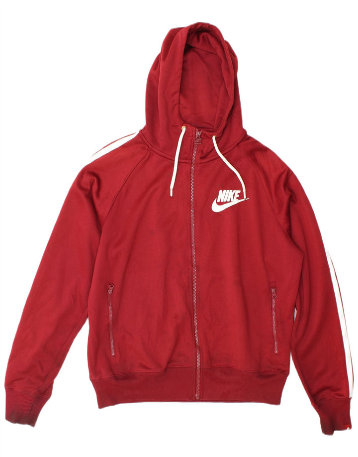 Kurtka męska dresowa Nike, średni bordowy poliester