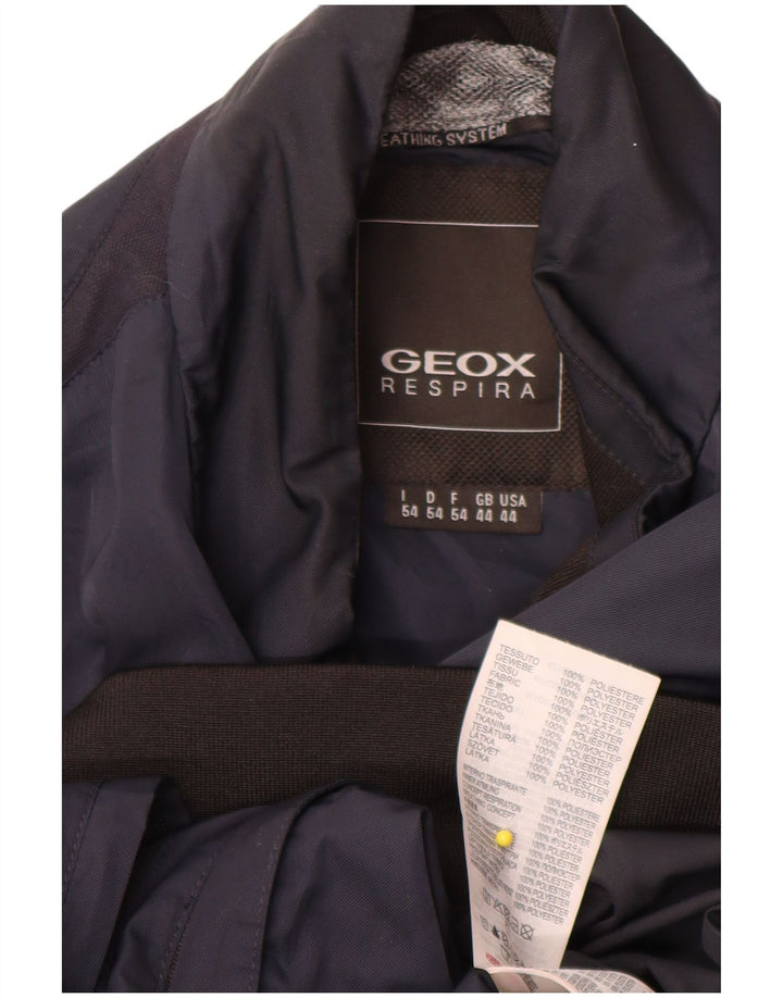 Męska kurtka bomberka Geox Respira UK 44 2XL granatowa, poliestrowa