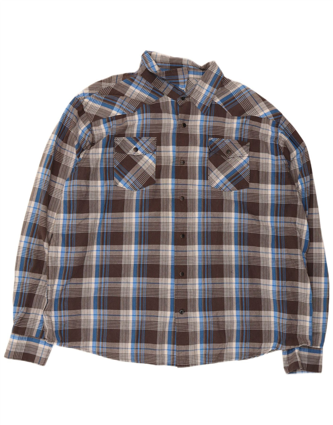 Koszula męska Wrangler 3XL, bawełniana, brązowa krata