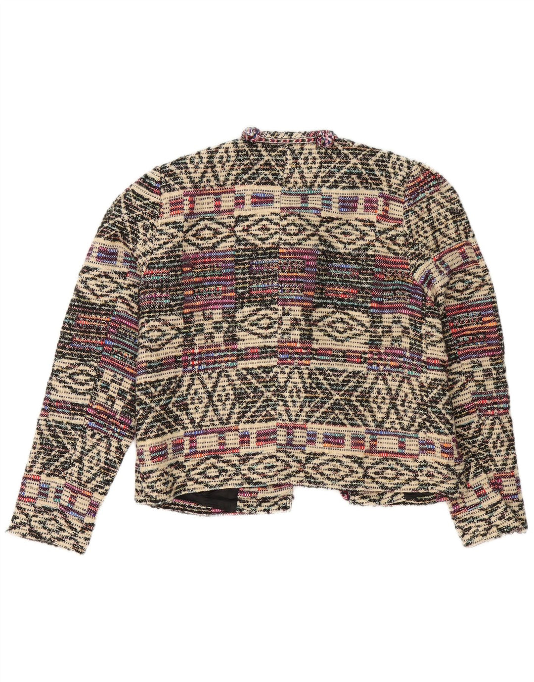 Damska marynarka oversize Zara UK 10, mała, wielokolorowa, geometryczna