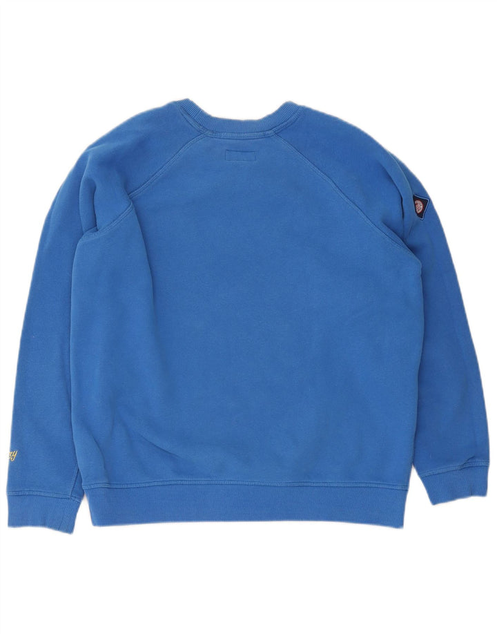 Damski sweter oversize Superdry UK 12, średni niebieski, bawełniany