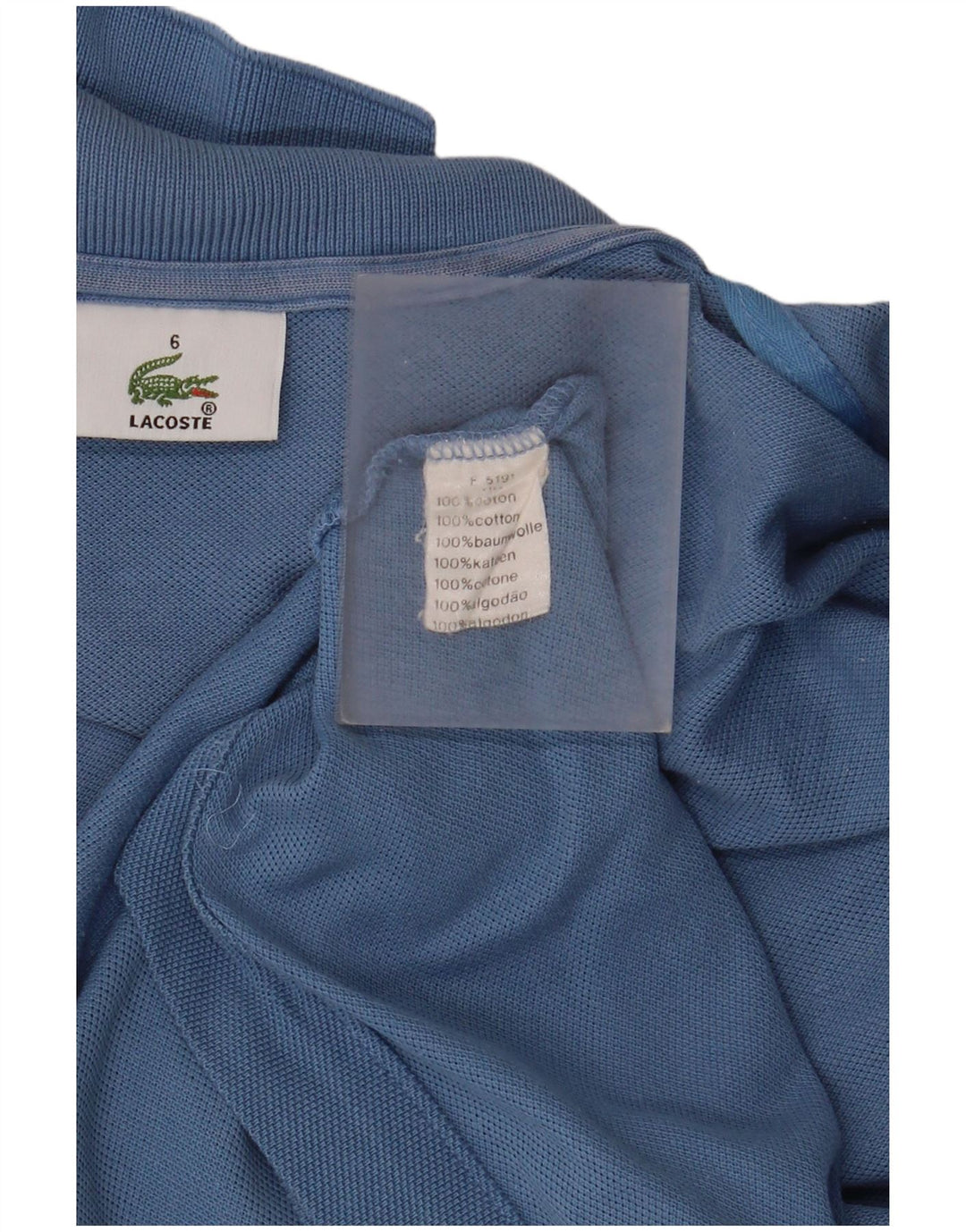 Męska koszulka polo Lacoste, rozmiar 6, 2XL, niebieska, bawełniana