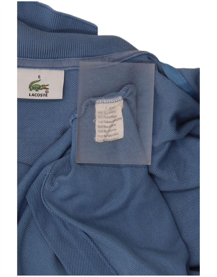 Męska koszulka polo Lacoste, rozmiar 6, 2XL, niebieska, bawełniana